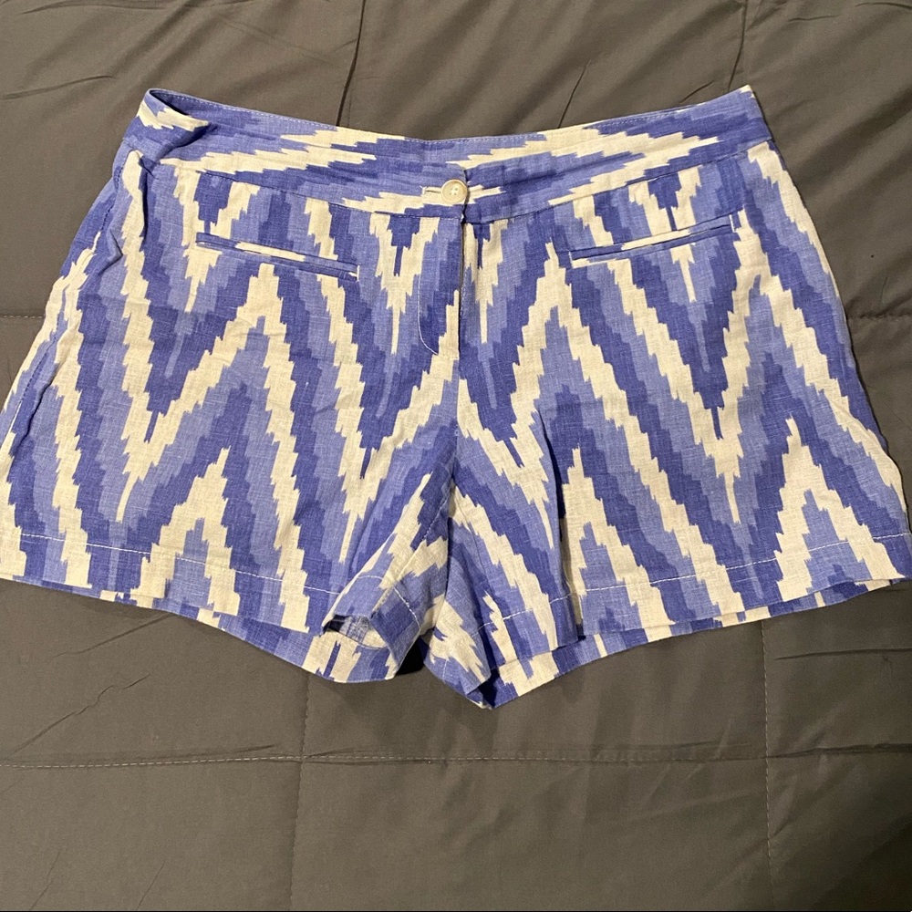 Linen blend shorts